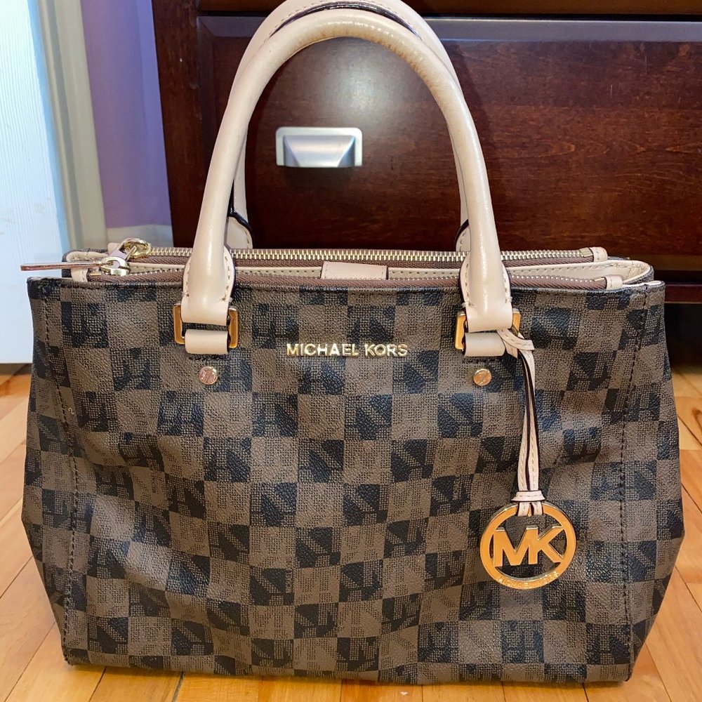 Authentic Michael Kors Checkered Handbag